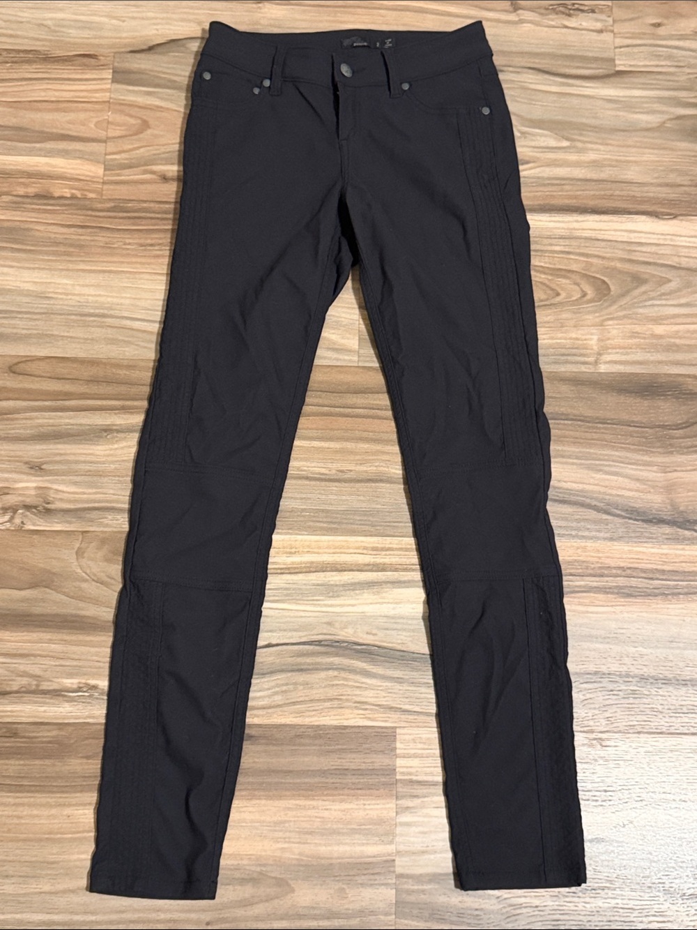 Prana Pants Women's Size 2 Dark Gray Slim Nylon Outdoor Hiking Gorpcore